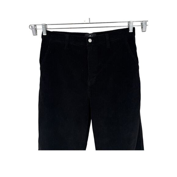 7 For All Mankind corduroy easy trouser corduroy pants black size 30 - Picture 4 of 10